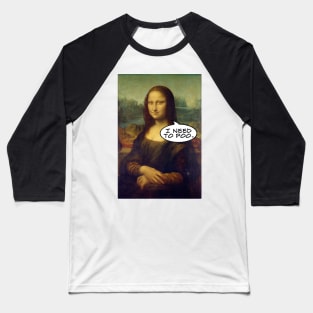 Mona Lisa Baseball T-Shirt